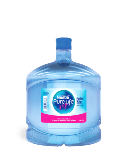 3 gallon bottle of nestle pure life purified water for water coolers and dispensers
