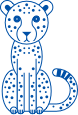 nestle pure life cute cheetah icon